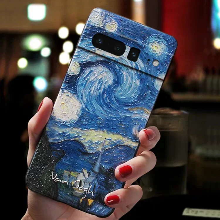 Para Funda Google Pixel 9 8 7 Pro 8Pro 9Pro XL 7A Funda para Google Pixel8 Pixel9 Pro Funda bonita arte 3D Funda de teléfono a prueba de golpes - imagen 2