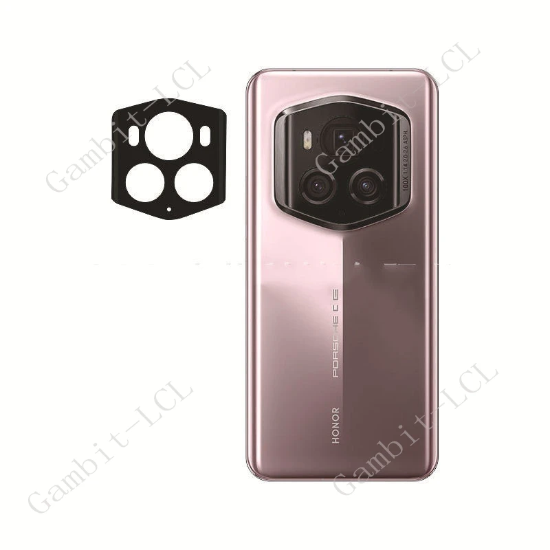 Lente de cámara Integral 3D para Honor Magic6 RSR Porsche Design, vidrio templado de 6,8 ", Magic6RSR, película protectora trasera negra - imagen 4