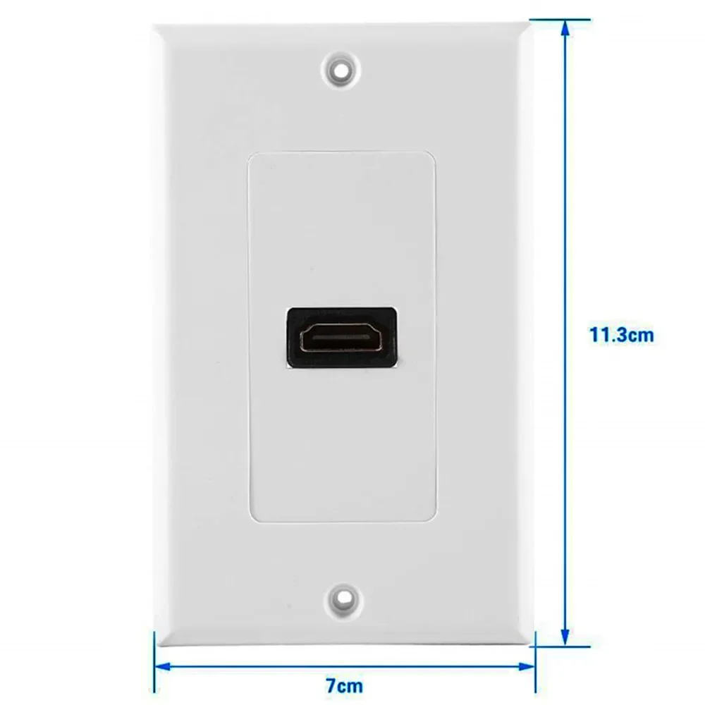 Placa de pared HDMI chapada en oro para sistema de cine en casa, 1 puerto, inserto de puerto de salida único, 4K, 60Hz - imagen 4