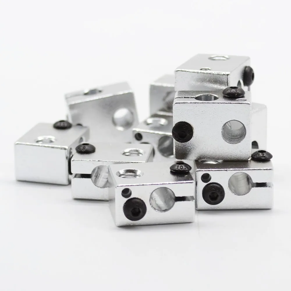 Bloque de calentamiento de aluminio V6, boquilla de Metal para impresora 3D Reprap, e3dV6 M6, 20x16x12mm - imagen 5