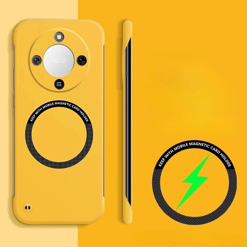 Para Honor X9D 5G magnético sin marco para Magsafe funda dura de teléfono para PC para Honor X9d X70 cubierta mate de carga inalámbrica ultrafina