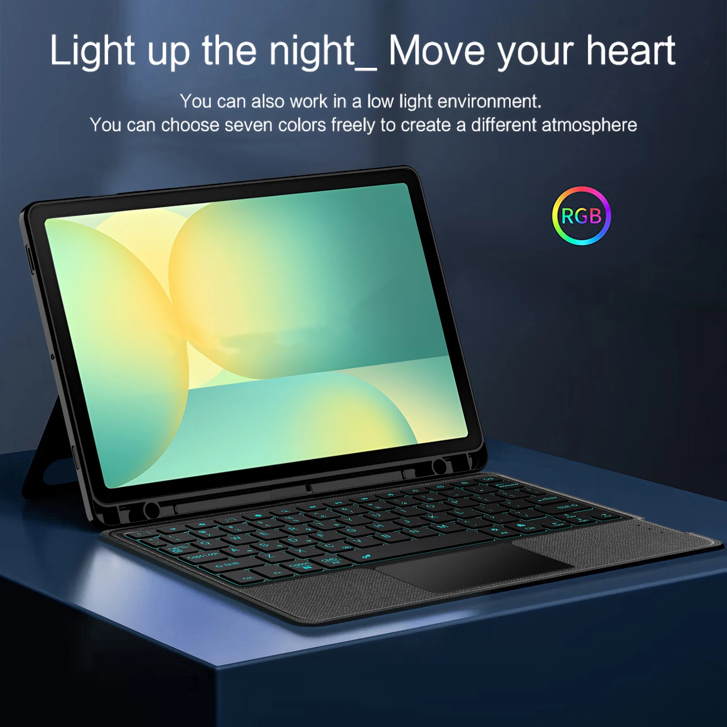 Teclado con panel táctil para Samsung Galaxy Tab S10 FE 10,9 "2025 SM-X520 funda Tab S9 FE 10,9 pulgadas 2023 cubierta de teclado mágico desmontable - imagen 4