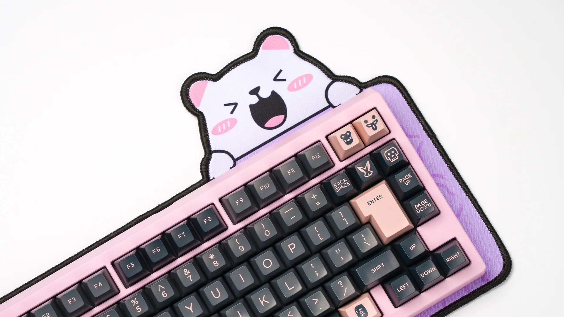 Alfombrilla de ratón de oso de Anime Kawaii, alfombrilla de escritorio de dibujos animados, teclado para juegos, alfombrilla de ratón, alfombrilla de escritorio grande, Color aleatorio - imagen 5