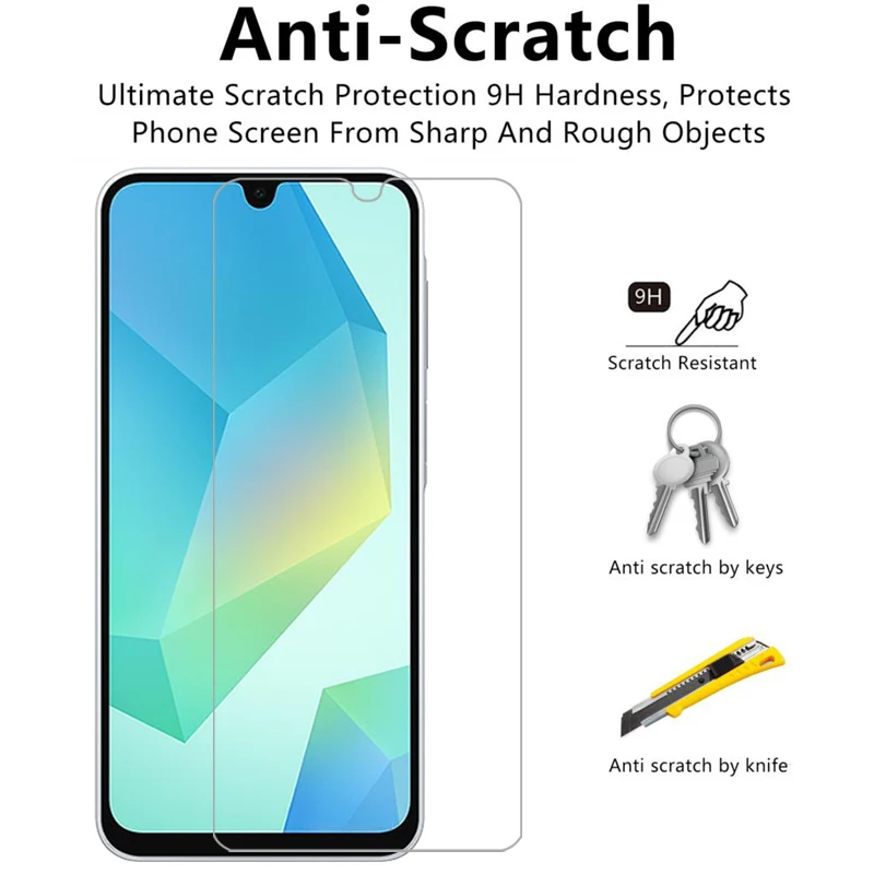 Vidrio templado protector para samsung galaxy a16 4g 5g protector de pantalla en samsunga16 galaxya16 a 16 16a 4 5 g película de vidrio samsumg - imagen 4