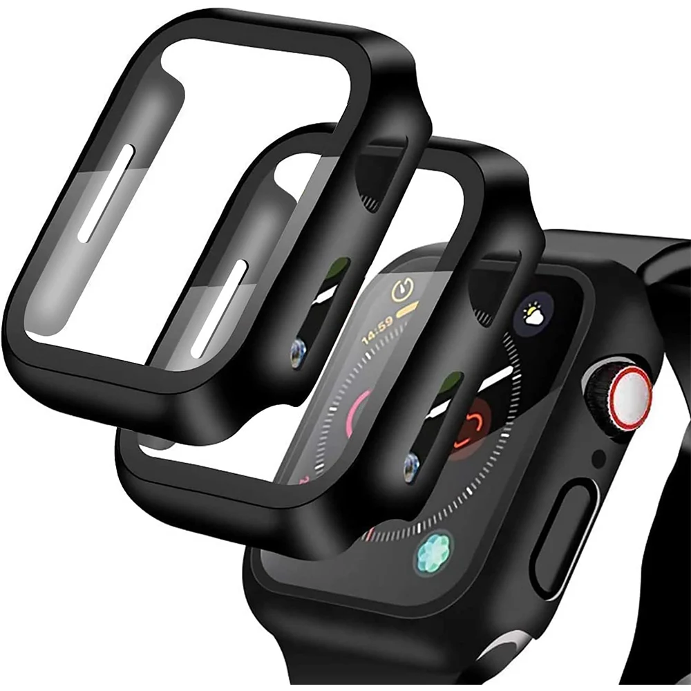 2 uds Protector de pantalla de vidrio templado para Apple Watch Series 11 10 9 8 Ultra 3 SE 2 49MM 46MM 42MM 45MM 41MM 44MM 40MM protección - imagen 2