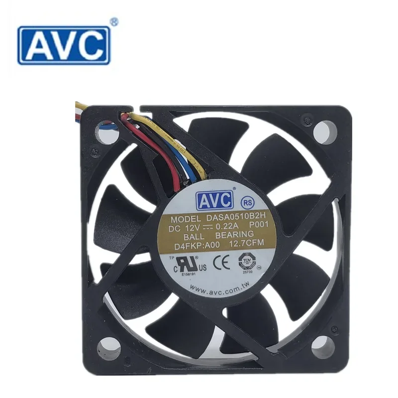 Nuevo AVC DASA0510B2H 12V 0.22a 5015 5cm4 cable PWM ventilador de refrigeración silencioso con control de temperatura