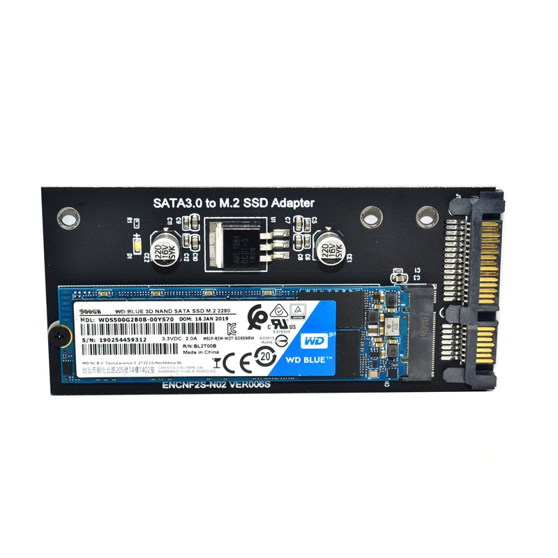 Convertidor M.2 B-Key a SATA, adaptador M2 SSD, adaptador M2 SATA SATA a SATA3.0, tarjeta de expansión M2 a SATA, soporte elevador 30/42/60/80mm - imagen 5