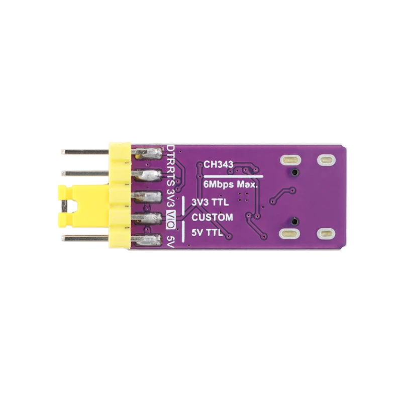 Módulo de puerto serie CH343P USB, 6Mbps, 5V3,3 V, TTL, UART, CH343, interruptor tipo C de grabación y descarga de depuración en lugar de CH340 - imagen 4