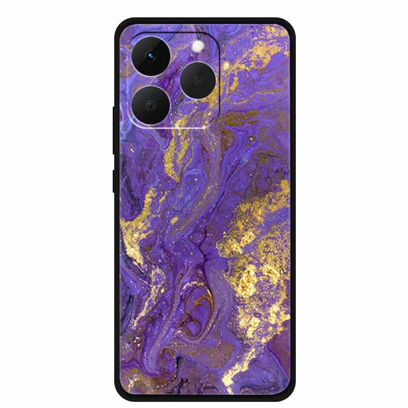 Para OPPO Realme 15T 5G 6,57 "funda nueva textura de mármol colorido silicona suave TPU cubierta negra para Realme 15T 5G carcasa de teléfono 15 T - imagen 2