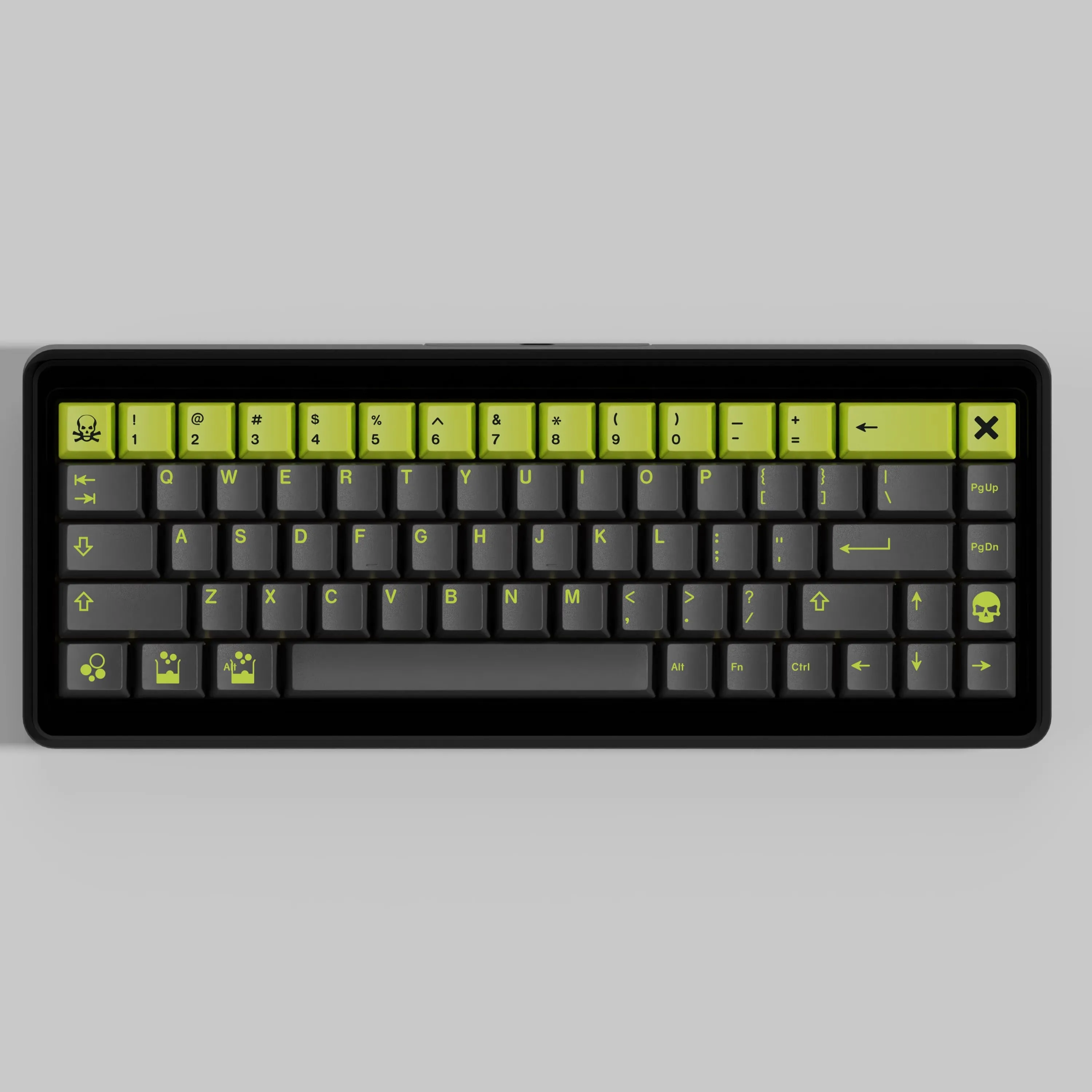 GMK-Juego de teclas tóxicas, teclas de subcama de tinte PBT, perfil de cereza, teclas a prueba de luz para teclado de interruptor MX, Barra espaciadora dividida, doble B, 1 Juego - imagen 3