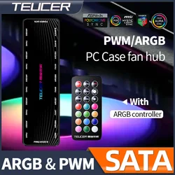 Teucer Ventilador PC ARGB Sync Hub SATA – Control PWM
