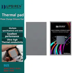 UPSIREN Almohadilla Térmica Cambio Fase – Alta Conductividad CPU GPU