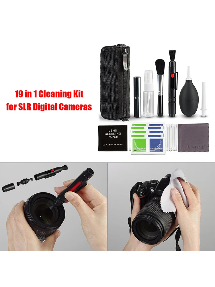 Kit de limpieza de cámara DSLR, Kit de limpieza de Sensor de cámara Digital para Sony Fujifilm Nikon Canon SLR DV, juego de limpieza, 19 Uds. - imagen 4