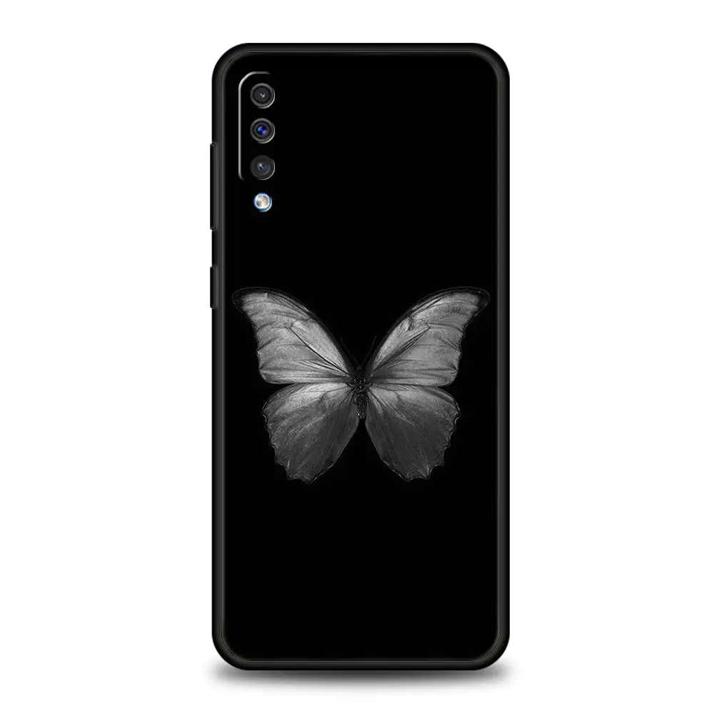 Funda de teléfono con labio negro de estilo gótico para Samsung A54 A52 A24 A14 A50 A70 A40 A20S A20E A06 A12 A22 A34 A42 A32 5G A04s A16 - imagen 2