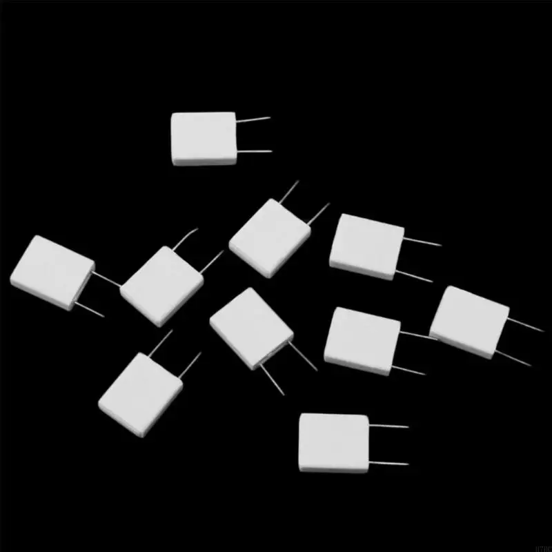 H7BC 10 PCS 0.1R 5 para 5% Resistencia cemento 0.1OHM RESISTOR NO INDUTIVA BPR56 - imagen 2