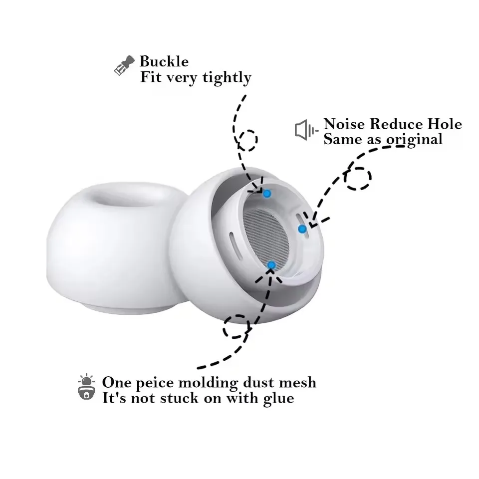 Almohadillas protectoras para auriculares Airpods Pro 1/2 Gen, almohadillas protectoras para Air Pods Pro 2, accesorios para auriculares - imagen 4