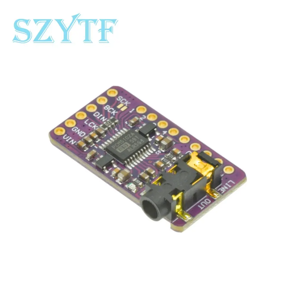 Interfaz I2S PCM5102 DAC, decodificador GY-PCM5102 I2S, módulo de reproductor para Raspberry Pi, placa de formato PHAT, placa de Audio Digital PCM5102A - imagen 3