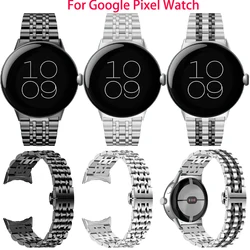 Google Pixel Watch 2 – Correa de acero inoxidable con cierre mariposa