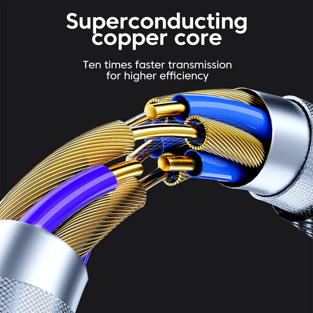 Cable PD de 240W tipo C a tipo C, Cable USB C de carga rápida para Macbook iPhone 17 16 15 Xiaomi Huawei tipo C, Cable de datos del cargador - imagen 2