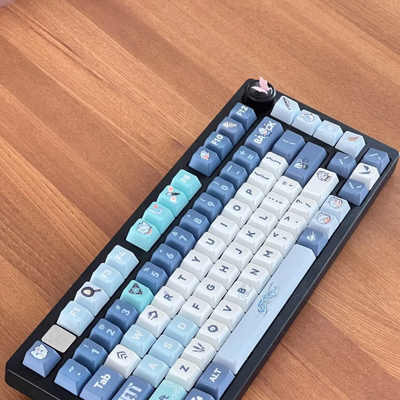 Valorant-teclas temáticas de 139 teclas, perfil de cereza PBT, teclas personalizadas Jett, teclas originales de juego de Anime, accesorios para teclado mecánico - imagen 4