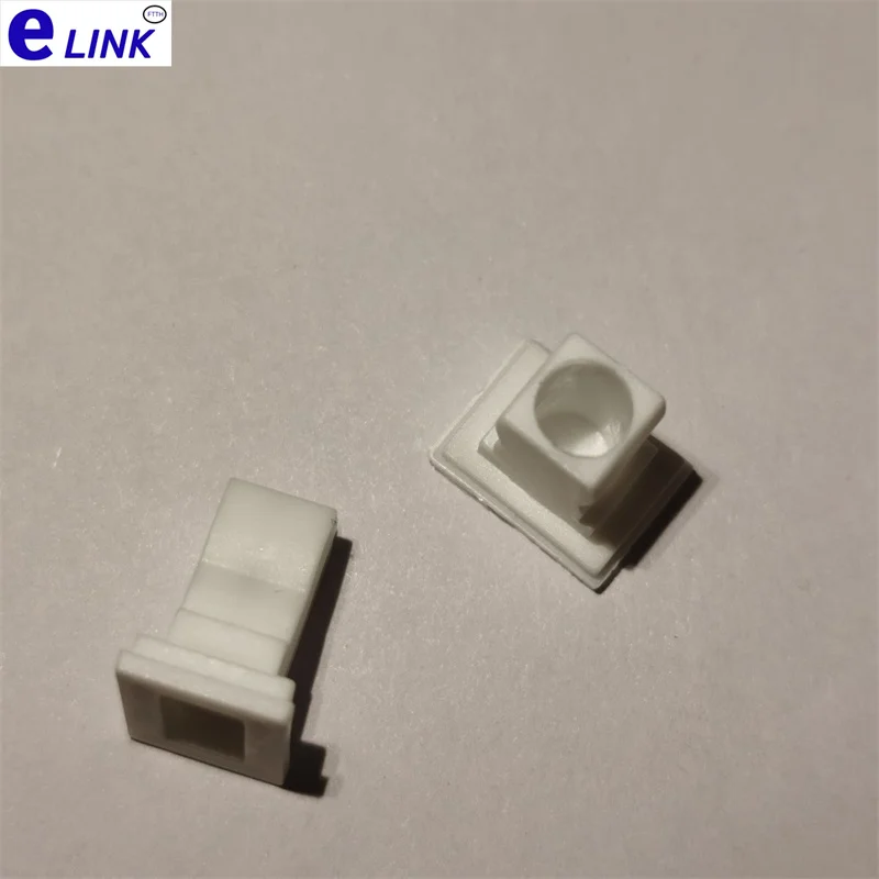 Tapa antipolvo SC 1000 Uds para adaptador SC fibra óptica blanca simplex dúplex SM MM enchufe protector de plasítico suministro de fábrica ELINK - imagen 4