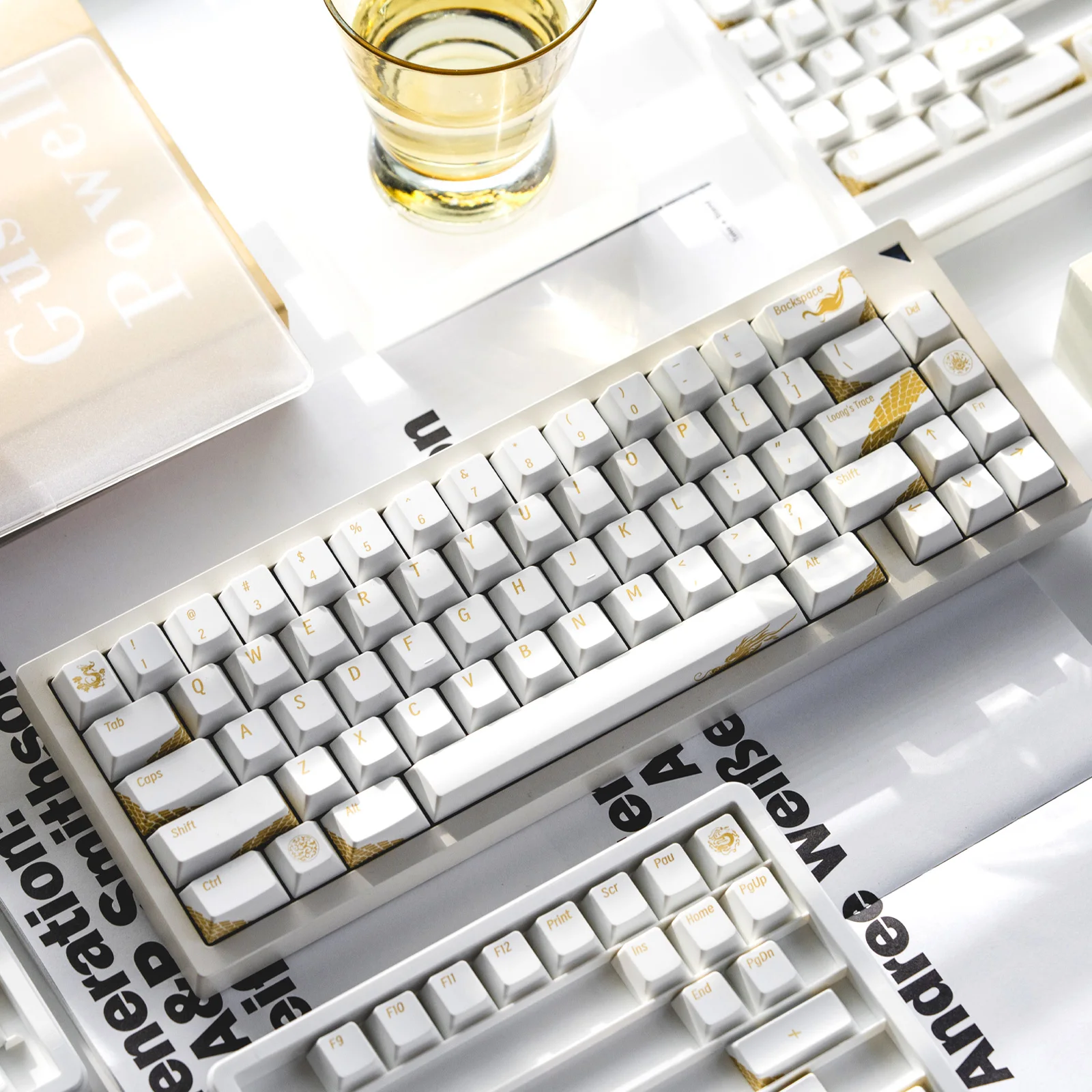 Cool Jazz Loong-teclas con tema de 155 teclas, juego de teclas con perfil de cereza, tapas de teclas ABS adecuadas para interruptores MX, teclados mecánicos - imagen 4