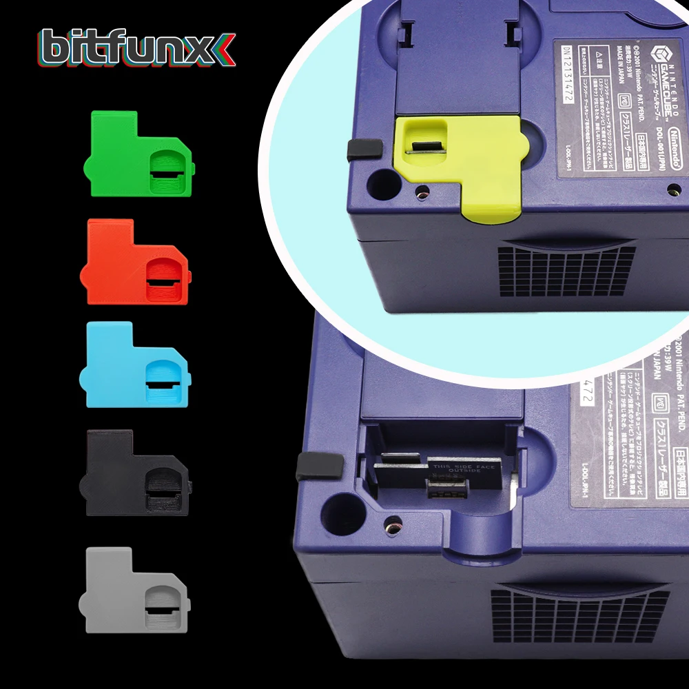 Bitfunx 3D Pinted SD2SP2 soporte de cubierta para carga SD SDL adaptador de lector de tarjetas MicroSD para consola de juegos NGC Gamecube