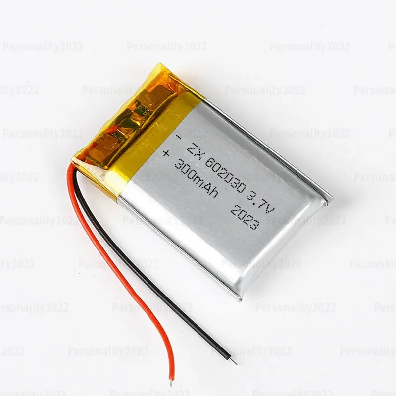 602030 Batería de litio 300mAh 3,7 V 2lipo baterías recargables de polímero de iones de litio para auriculares Bluetooth altavoz Monitor temporizador automático - imagen 4