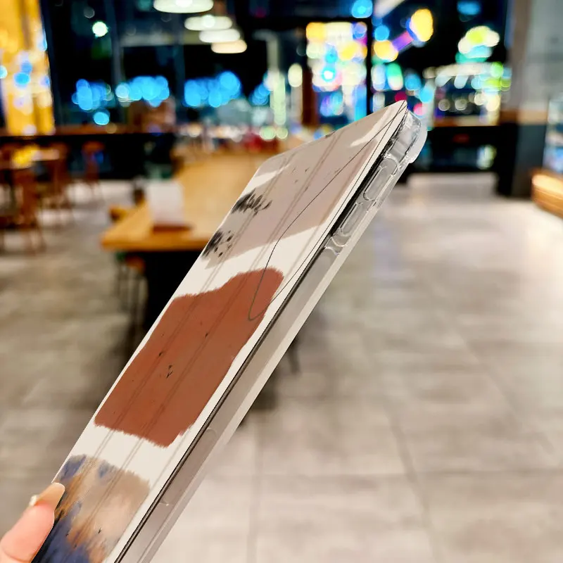 Ins Hermoso patrón de atardecer funda para tableta triple para iPad pro 10/11/2020/6th/7th /8th /Air 3rd/Air 4th/9th gen/Air 5th Gen 2022 - imagen 5