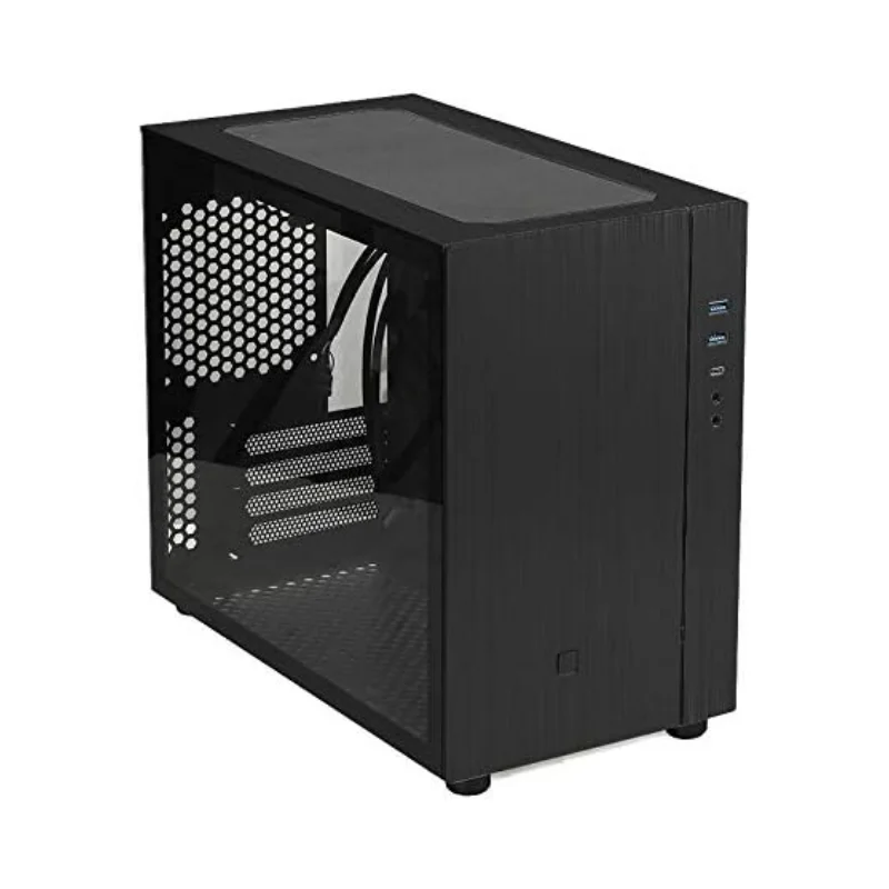 SPCC-Mini ITX Cube Gaming Computer Case, chasis Matx, aluminio, escritorio, tamaño Mini con E/S tipo C - imagen 5