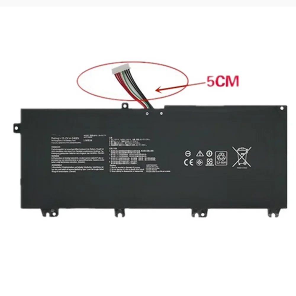 B41N1711 Original 15,2 64WH batería del ordenador portátil para For Asus ROG Strix GL703VD GL703VM GL503 FX503VM FX63V ZX63V GL503VD GL503VM - imagen 5