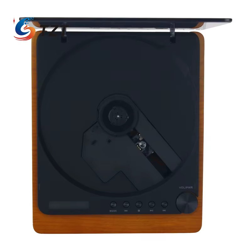 TZT Blanco TINYL SPLIT 3 en 1 Reproductor de CD dividido retro magnético de alta fidelidad Altavoz Bluetooth de 5 W Carga tipo C - imagen 2