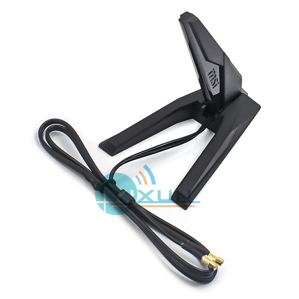 Antena Original MSI WIFI7 para MPG X870E, placa base WIFI de carbono, antena Q Bluetoot 2,4G 5G 6G, receptor de señal inalámbrico de tres bandas - imagen 5