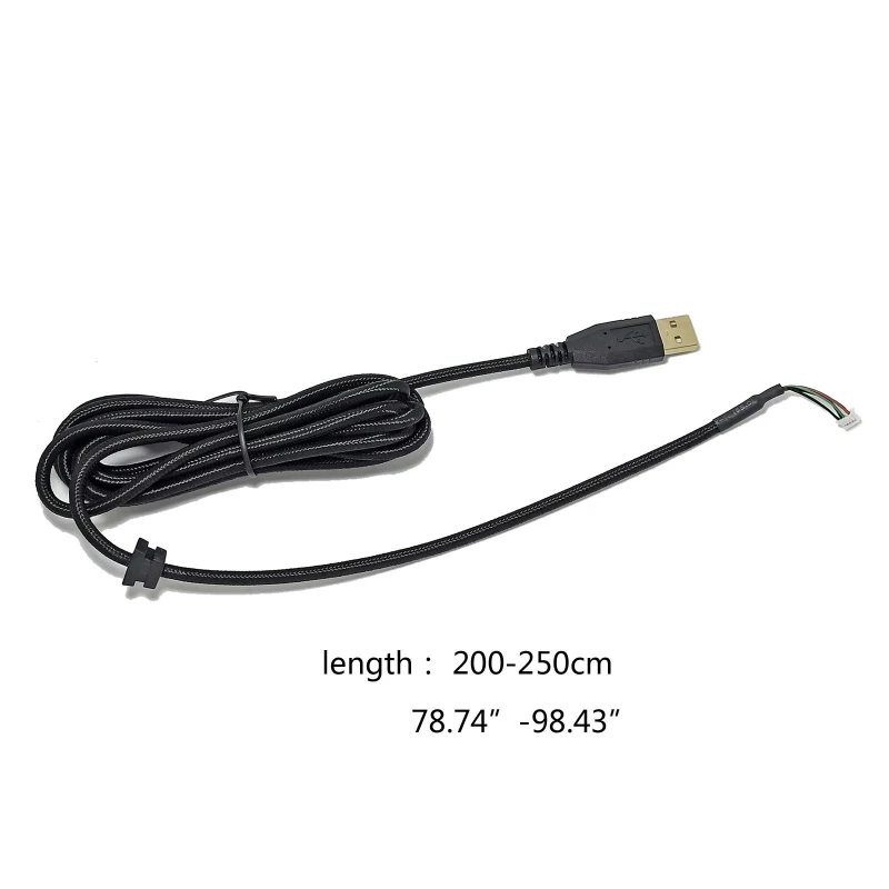Cable de nailon trenzado para teclado USB, accesorios de reparación de reemplazo para teclado mecánico Razer BlackWidow X Chroma - imagen 3