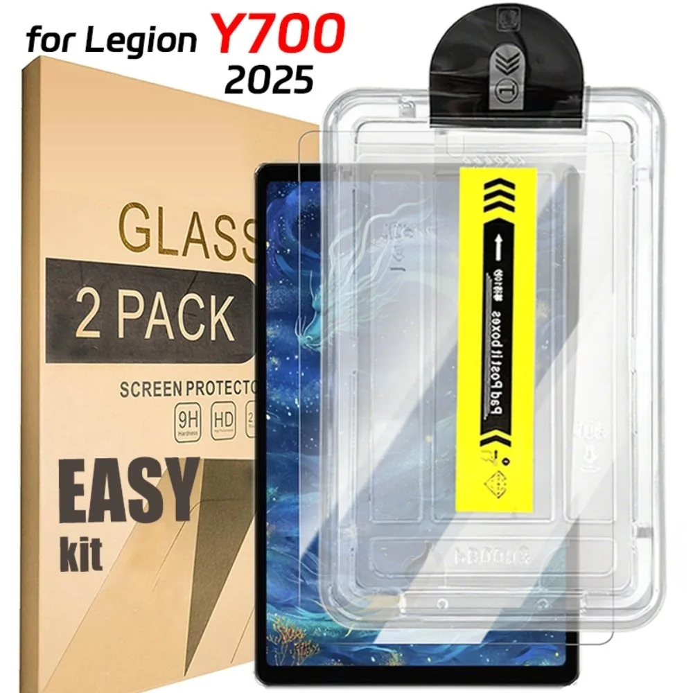 Paquete de 2/1 Protector de pantalla de fácil instalación para Lenovo Legion Y700 2025 Protector de 8,8 pulgadas películas de pantalla antiarañazos para Y700 3. - imagen 2