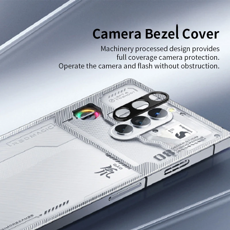 Para Nubia Red Magic 8 Pro Protector de lente de cámara de aluminio y Metal funda de lente de cámara película protectora para Red Magic8Pro NX729J - imagen 4