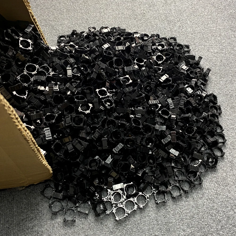 Caja de almacenamiento de batería, antivibración soporte cilíndrico de Seguridad, de plástico, 200/500/1200 piezas, 18650 - imagen 5