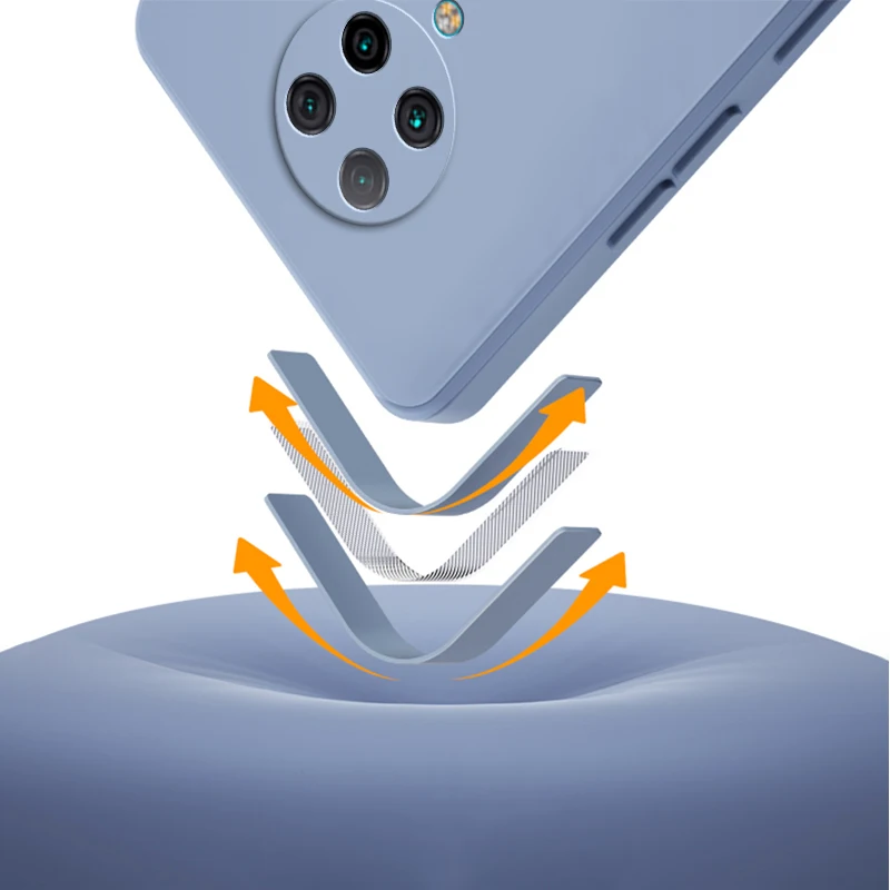 Funda de silicona líquida cuadrada Original para Xiaomi POCO F2 Pro, lente de cámara protectora, funda trasera de teléfono suave F2Pro, armadura a prueba de golpes - imagen 3