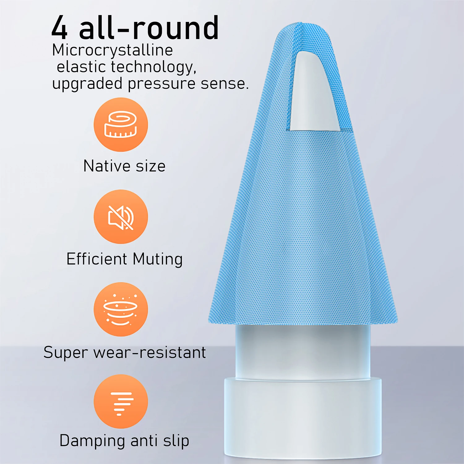 Puntas de repuesto para iPad iPencil 1a/2a generación, puntas de lápiz óptico Universal para iPad, lápiz antideslizante, reemplazo de punta de lápiz óptico, 6 uds. - imagen 3