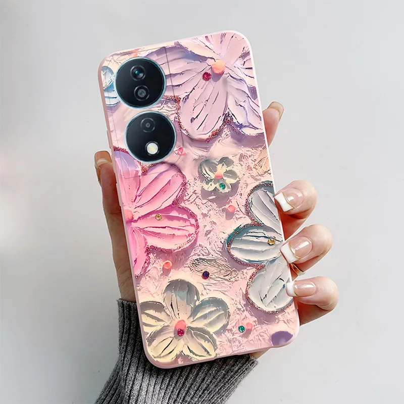 Para Honor 90 funda inteligente Honor 90 funda de teléfono inteligente lindo gato dibujos animados cachorro perro TPU funda protectora trasera de silicona en Honor 90 Smart - imagen 3