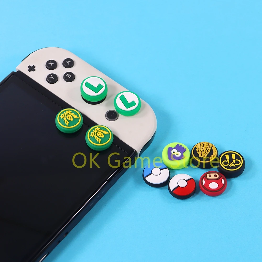 4 Uds para Nintendo switch joycon Thumb Stick Grip Cap Monster Hunter thumb grip cap Joystick cubierta para switch lite joystick cap - imagen 5