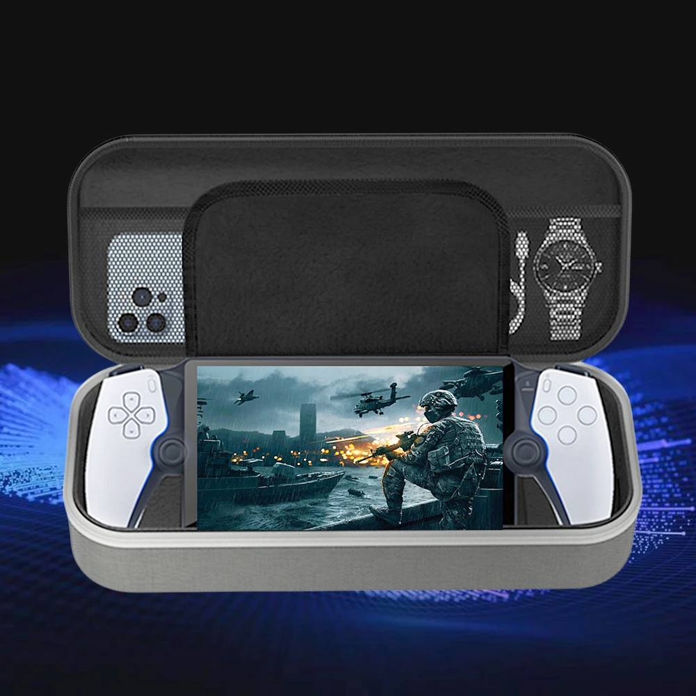 Bolsa de transporte de viaje para consola de juegos PS5, estuche rígido protector de consola de juegos portátil, accesorios de Portal de PlayStation - imagen 4