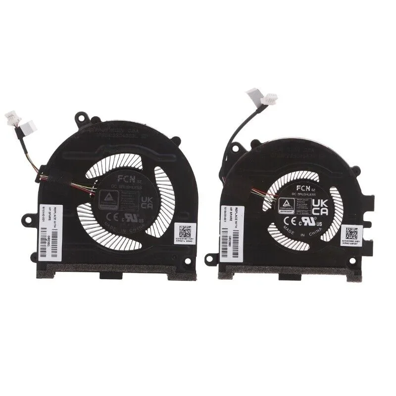 Ventilador de refrigeración de CPU + GPU para portátil HP 14Pro 14-EH TPN-W154 N10439-001 N10440-001 5V 0.5A