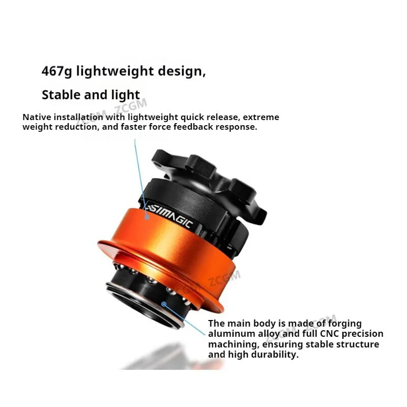 Adaptador de liberación rápida con base de rueda Simagic QR-A QR para base Alpha EVO (solo admite alpha evo) y volantes de terceros - imagen 4
