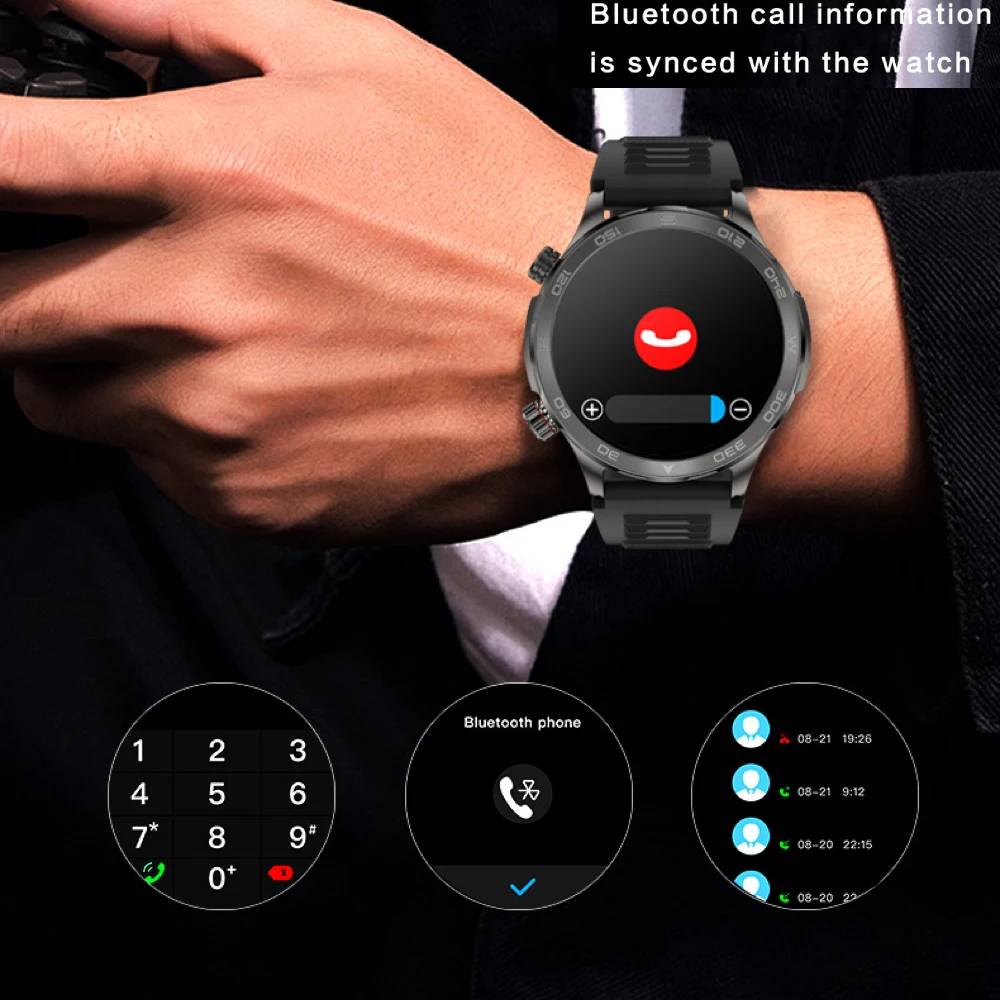 Pantalla HD de 1,53 pulgadas para hombre, reloj inteligente deportivo con brújula para Fitness, ritmo cardíaco, salud, carga inalámbrica resistente al agua, NFC 2024, reloj inteligente para mujer - imagen 4