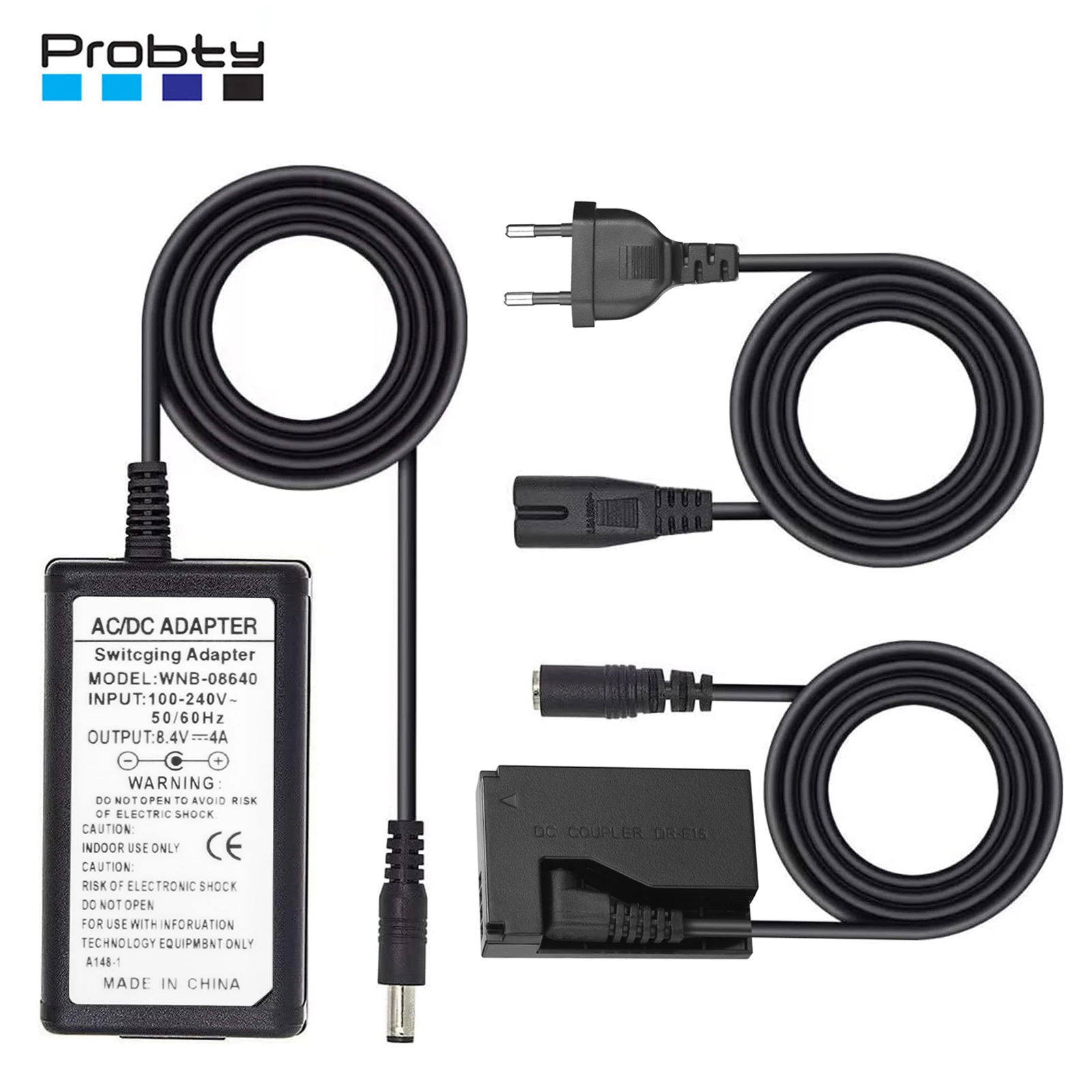Acoplador de CC DR-E15 LP-E12 batería simulada ACK-E15 Kit adaptador de corriente alterna para Canon EOS 100D Rebel SL1 Kiss X7 PowerShot SX70 HS
