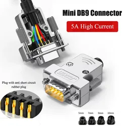 Conector DB9 Macho Hembra Metálico para Puerto Serie RS232
