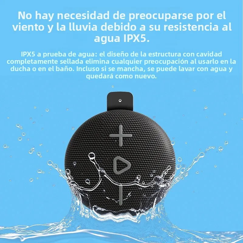 EBS-315 8w Mini altavoz portátil Bluetooth 5,4 tela Simple malla impermeable ipx5 1500mah caminar al aire libre ciclismo viajar - imagen 2