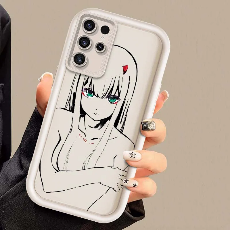 Zero Two Anime para Samsung Galaxy S25 S24 S23 S22 S21 S20 Ultra Plus FE 5G Eye Ladder funda de teléfono - imagen 3