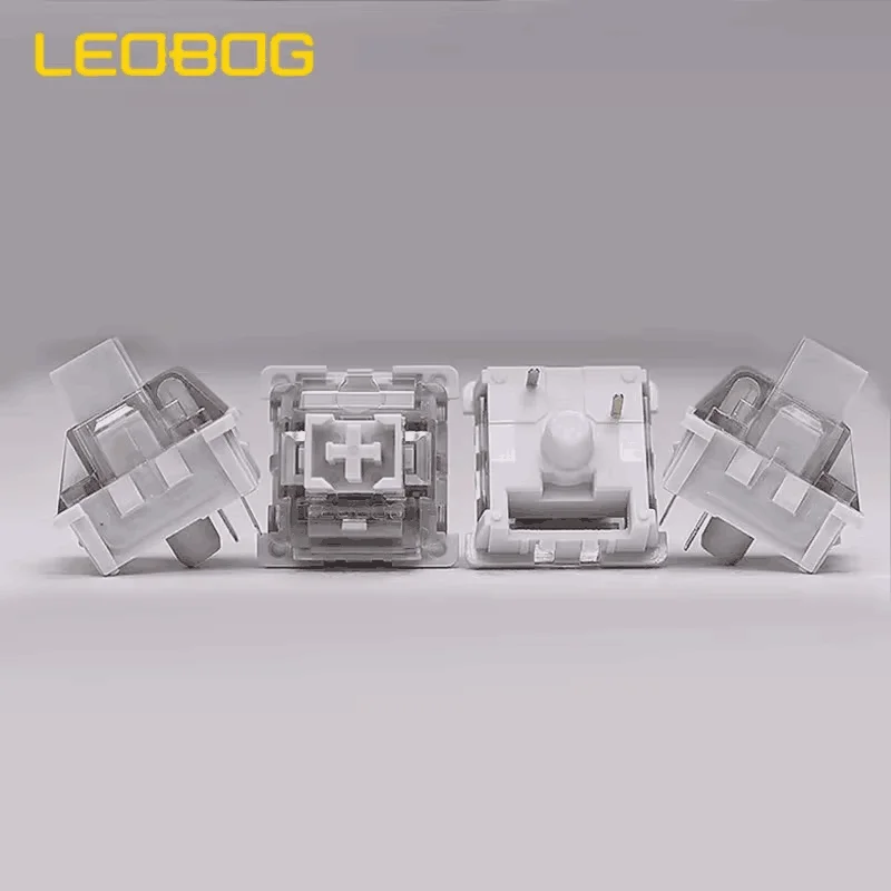 LEOBOG GreyWood V3 interruptor lineal gris interruptores Teclado mecánico personalizado 3 pines DIY teclado para juegos MX RGB interruptor MX de intercambio en caliente - imagen 5